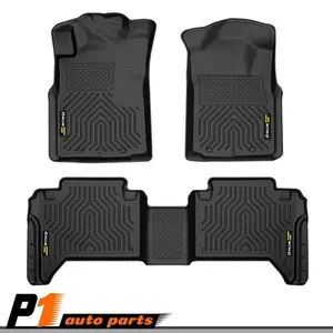 Floor Mats Fit For Toyota Tacoma 05-25 Double Cab All Weather Rubber Liners TPE Car Interior Accessory Truck Accessories