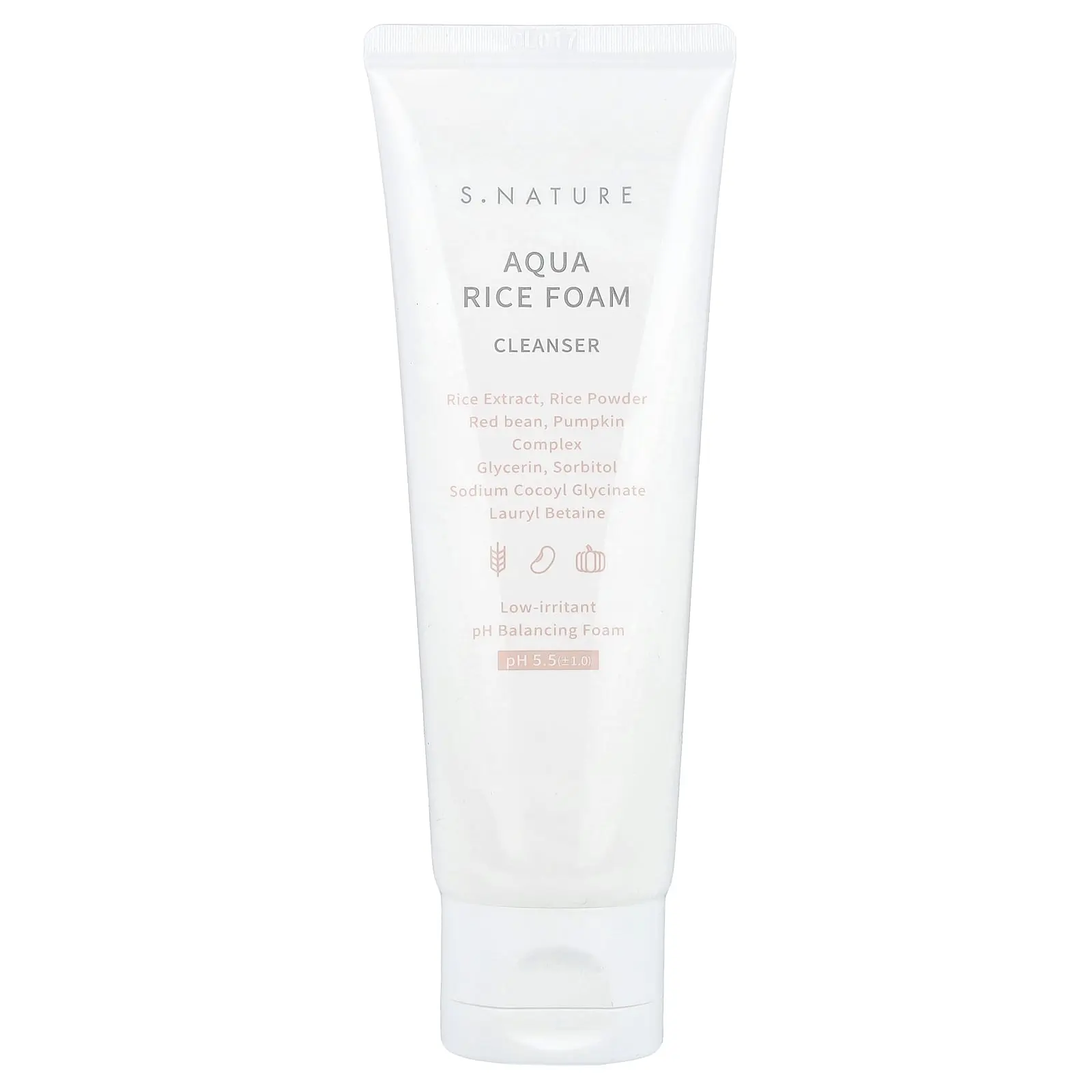 S.NATURE Aqua Rice Foam Cleanser, 2.7 fl oz (80 ml)