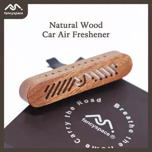 Fancyspace 3pcs Car Air Freshener Long Lasting, 3-Month Long-Lasting Old Money Style Natural Wood Car Air Freshener – Magnetic Clip, Premium Scent, Christmas Limited Gift Edition