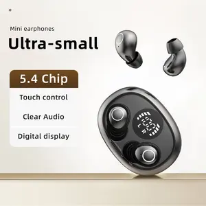 Invisible Sleep Bluetooth Earbuds, Mini In-Ear Style, Ultra Light Only 2g, Noise Cancelling, HiFi Sound Quality, LED Power Display, Ultra Long Battery Life, Gaming & Waterproof Design, Perfect for Sleep Use. swimming headphones high-definition