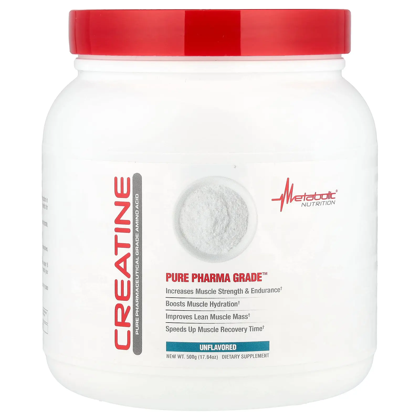 Metabolic Nutrition Creatine, Unflavored, 17.64 oz (500 g)