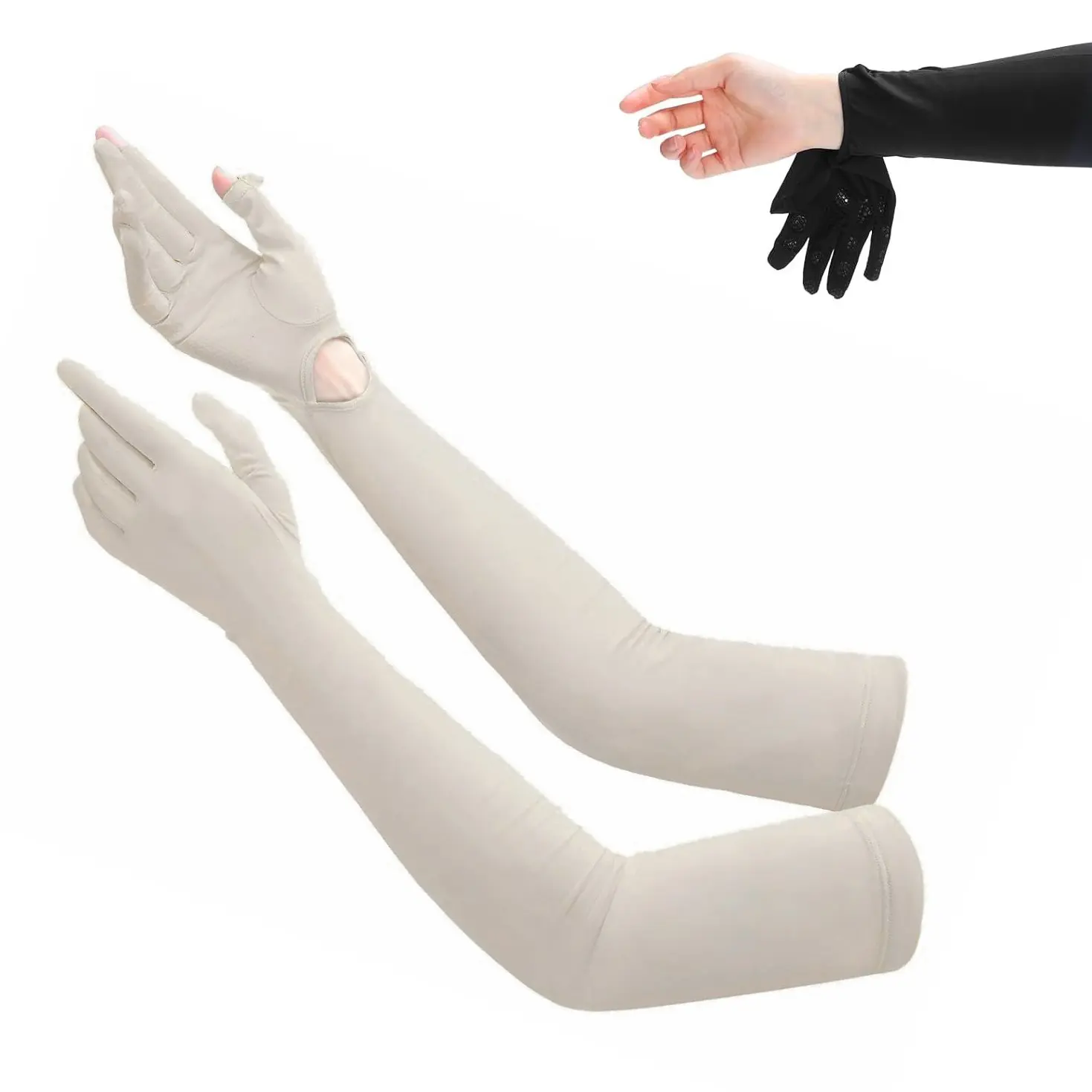 Women's Long Sleeve Cycling Gloves, Sun Protection & Touchscreen Compatible, Ideal for Outdoor Activities, Cycling, Running, Hiking, Breathable Glove, Outdoor Activity Gloves