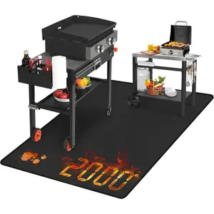 70 x 40 inches Under Grill Mats for Outdoor Grill, Reusable Grill Mat for Deck
