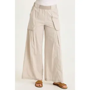 Charli Linen Inverted Box Pleat Pants
