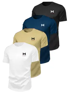 Men's Casual Long Sleeve Printed T-Shirt, Breathable Quick-Dry Sportswear, Summer Loose-Fit Top, All-Season Fashion Clothing