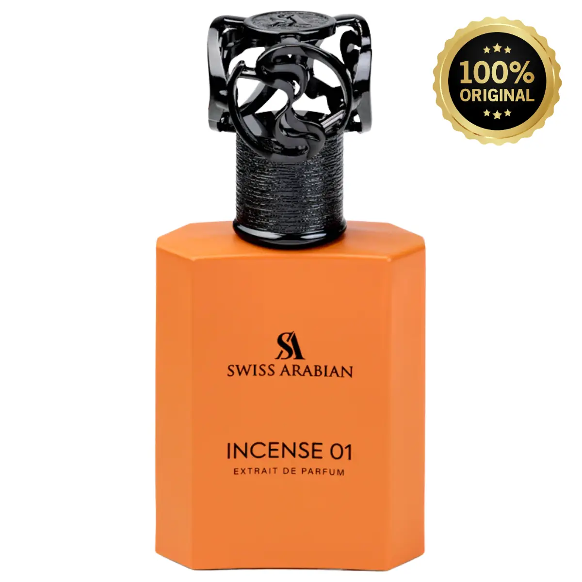 Swiss Arabian Incense 01 Extrait de Parfum | Smoky Woody Incense Fragrance | Amber & Musk Scent | Unisex Perfume | 50 mL / 1.7 fl oz
