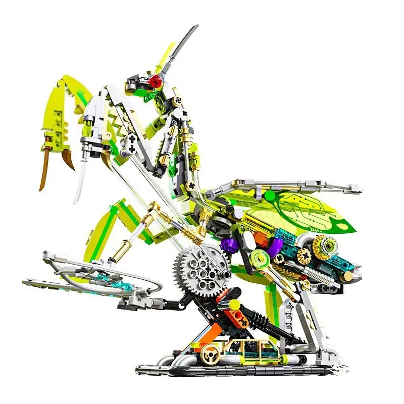 Mantis Building Blocks Semi-mechanical Science Kit, Educational Puzzle Toy, Birthday Christmas Gifts