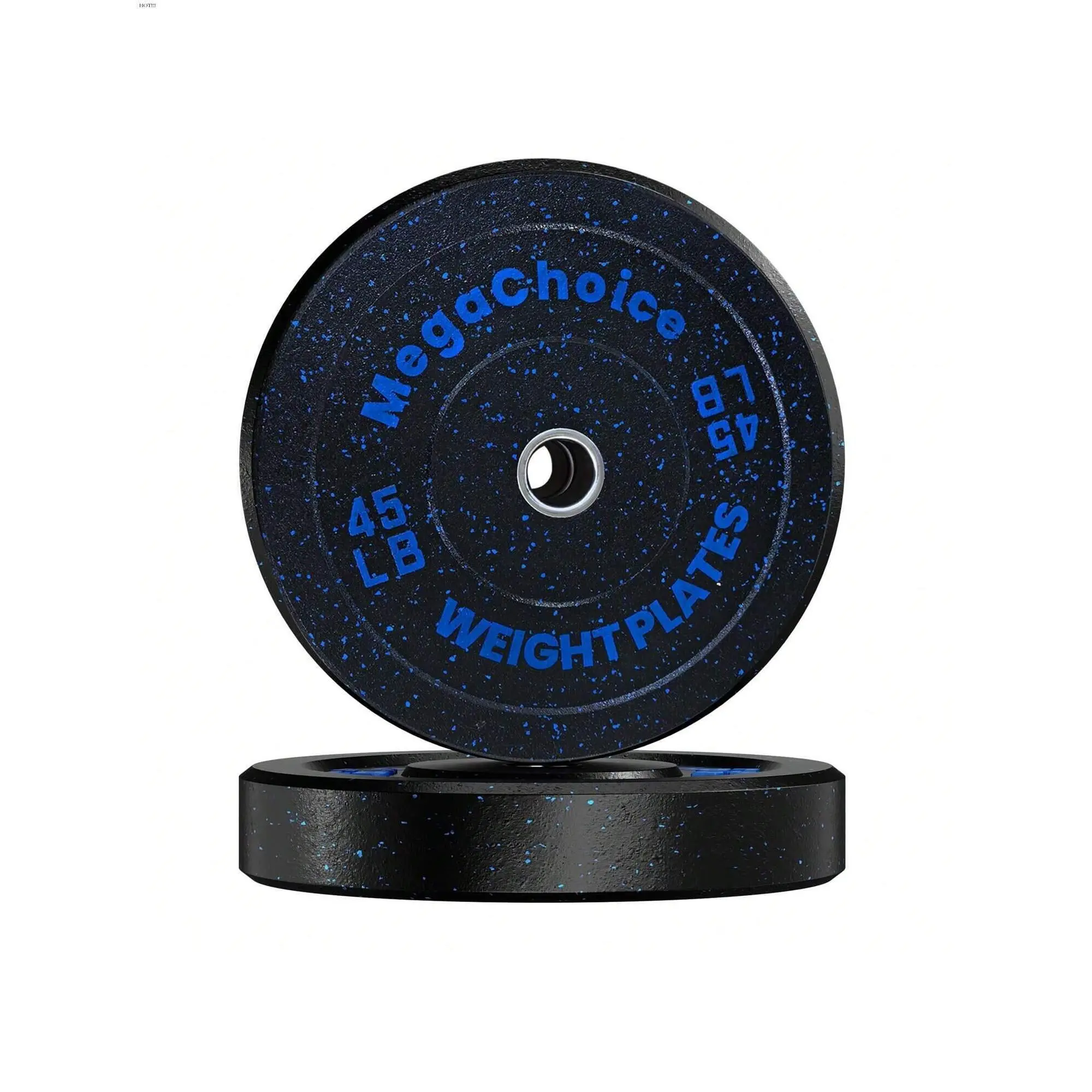 Fitness equipment  Bumper 2 Inch Rubber 2*15LB 2*25LB 2*35LB 2*45LB Plates For Weight Lifting Strength Training Home Gym