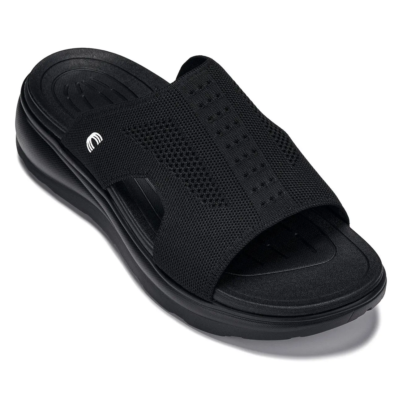 CALTO - X1657 - 2 Inches Taller (Black/Knitted Black)