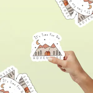 It’s Time For An Adventure - Waterproof Vinyl Stickers