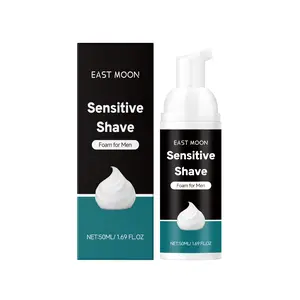 East Moon Men's Shaving Mousse Gentle Cleansing Facial Delicate Foam Shave Pamper The Skin shave cream Wax Body Care beard thicker beard moisturizer