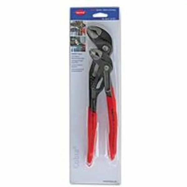 Knipex Cobra CR-V Tongue-and-Groove Water Pump Pliers Set Pack - Hex Jaws, Hex Jaw Shape, Box-Joint Design, 7 in. & 10 in. Lengths, Easy Workpiece Access, High Output, Stable, Low-Wear Hand Tools for Plumbing, Outdoor Work