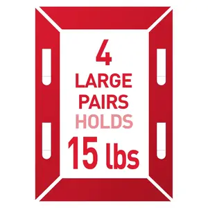Picture Hanging Strips, Damage Free Hanging Picture Hangers, No Tools Wall Hanging Strips for Living Spaces, White, 8 Medium Pairs and 8 Large Pairs