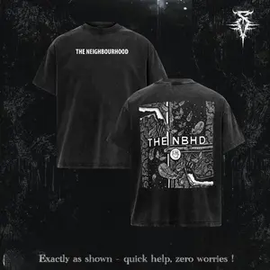 Vintage The Neighbourhood band 2 side Shirt , Music Graphic Tee, Rock Band Shirt, Retro Music Tee, Rock Music Lover Shirt, Vintage Band Shirts Casual Comfort Cotton Fabric Fit Top , Top Men's and Women's Clothing .
