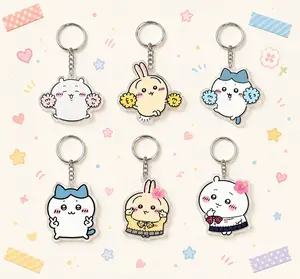 Chiikawa Acrylic Keychain, Hachiware Usagi Charm, Kawaii Animal Keychain, Cute Anime Bag Charm, Double Sided Acrylic Gift