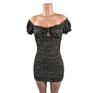 Lucinda Mini Dress Casual Smocked Floral Polyester Womenswear short sleeve