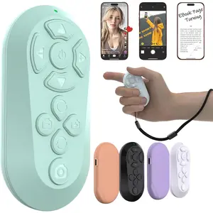 Remote Controller Compatible with iOS/Android  Remote Control for  Scrolling Ideal for Camera/Video Recording/Kindle App (Eggshell Blue)