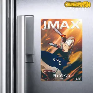Chainsaw Man Denji Shark Fridge Magnet, Anime Action Poster Locker Magnet, Cinematic Manga Style, Cruise Cabin Decor, Otaku Gift