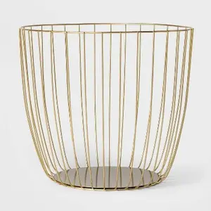 Large Metal Wire Basket Gold - Threshold
