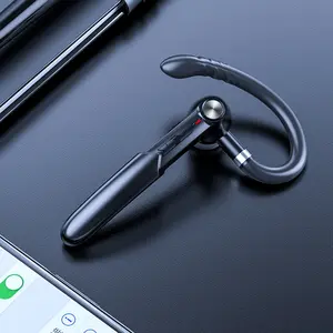 Single-ear Wireless Business Bluetooth Earbud Headset with Ultra-long Standby, HD Call Quality, No Static Noise, Noise-cancelling Microphone, Suitable for Music, Calls and Driving, Compatible with iOS and Android
