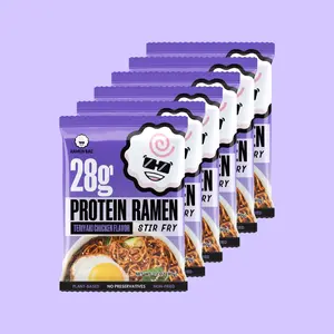Teriyaki Chicken Stir Fry Protein Ramen Teriyaki Beef Stir Fry Protein Ramen - High Protein, Low Fat Dry Stir Fry Noodles - Vegan Teriyaki Chicken Flavor