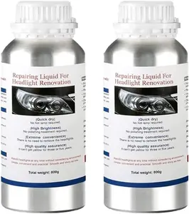 1600g  Headlight Restoration LiquidAuto Headlight Scratch Restoring FluidHeadlight Lens Polish Repair Liquid for Repair of Scratch,Yellowed, Haze, Cracked Headlamp