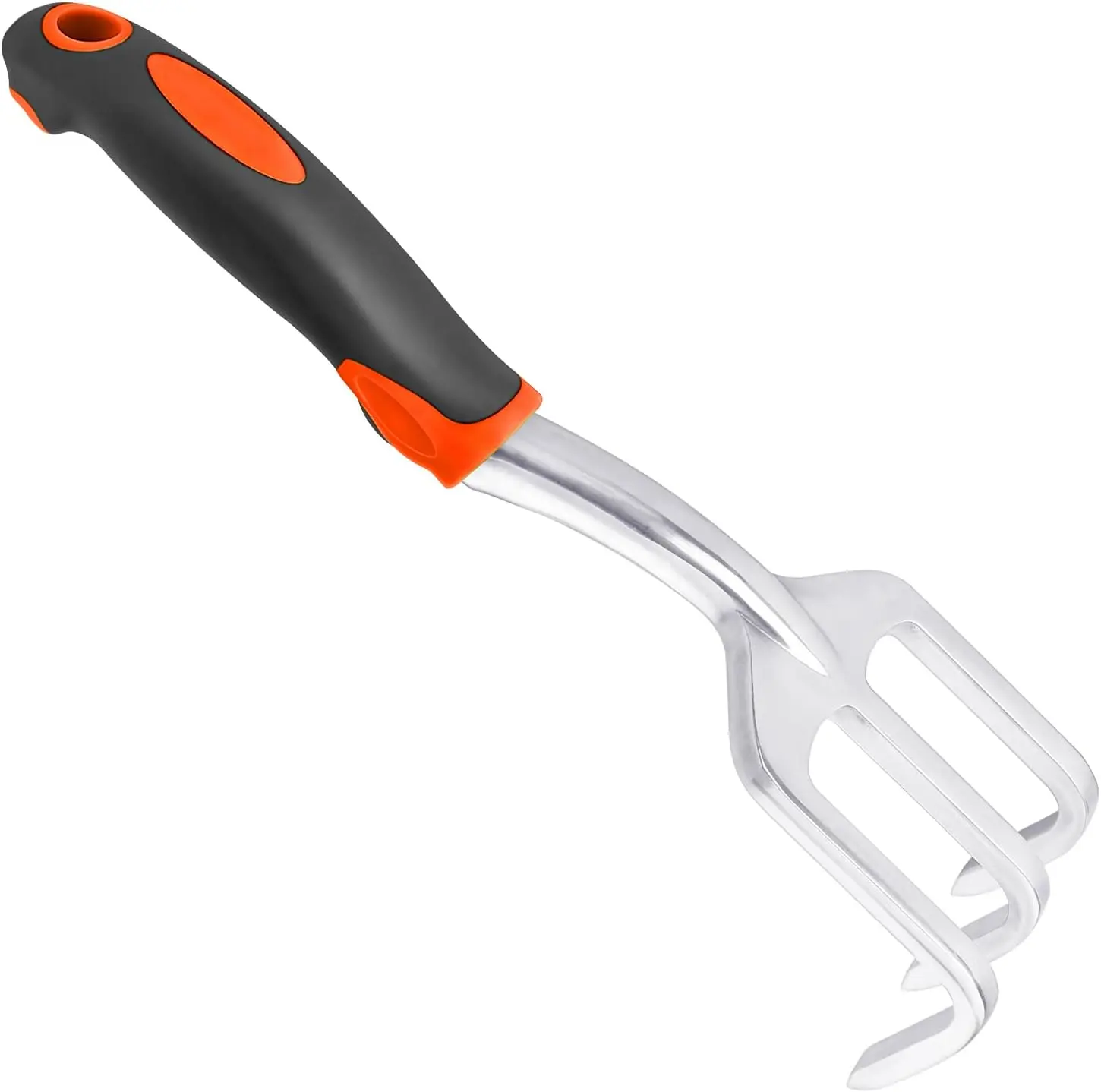 Hand Rake Garden Tool, Heavy Duty Hand Cultivators for Gardening, Small Garden Claw Tool Garden Hand Rake with  Handle, Weed Rake Cultivator Tool for Cultivating, Loosening, Weeding