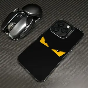 Sleek Black Trendy Devil Eye Print Phone Case Skin-friendly hand feeling shockproof and drop-resistantfor iPhone 17 16 15 14 13 12 11 anti drop phone protective case