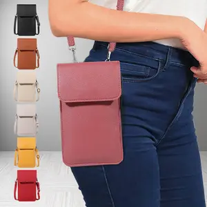 Women's Practical Cell Phone Purse with Adjustable Strap Small Touchscreen Crossbody Bag for Daily
