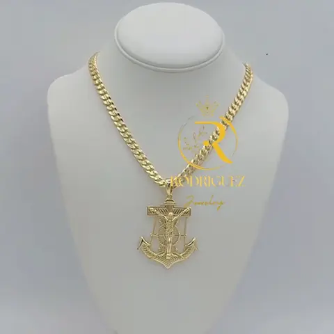 Rodriguezjewelry # 497 Necklace (7 mm) # 408 Pendant