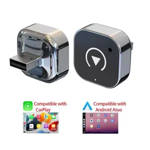 Wireless Car Adapter, Portable Bluetooth-compatible Connector for iPhone & Android Phones, Smart Car Audio Accessory, Easy Installation, USB Powered