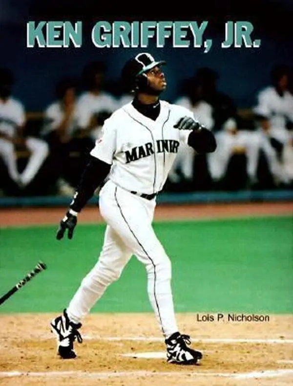 Used Paperback Book - Ken Griffey Jr. (Baseball Legends Center Fielder) Biography with Action Photos by Lois P. Nicholson, Printed Text