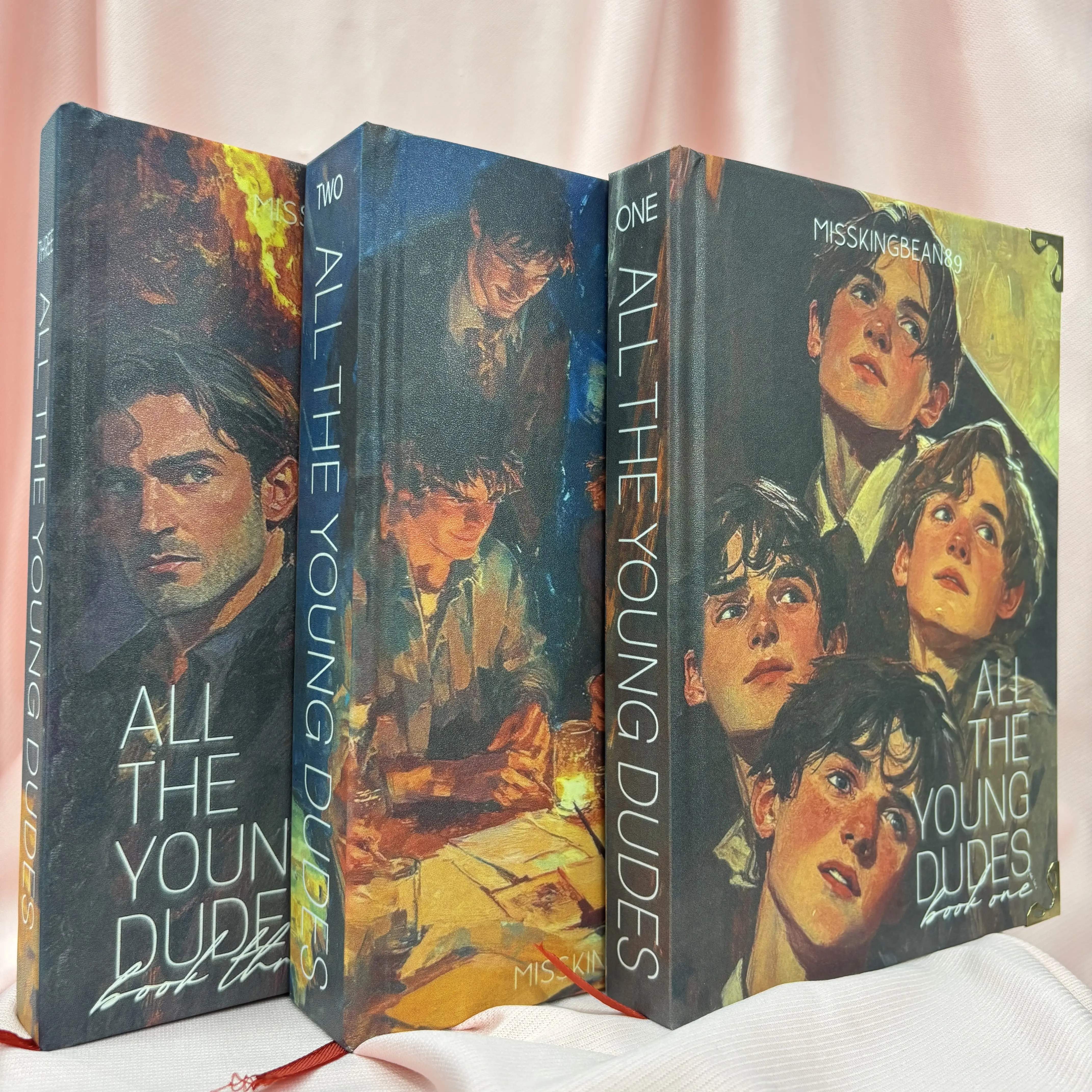 All the Young Dudes by MsKingBean89 Hardcover 3-Book Set, Marauders Fantasy Romance Collection with Illustrated Covers, Gift for Readers