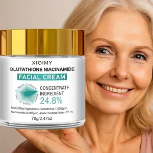 70g Niacinamide and Centella Face Moisturizing Cream, Glutathione Infused, Strong Hydration, Smooth, Bright and Radiant Skin, Suitable for All Skins