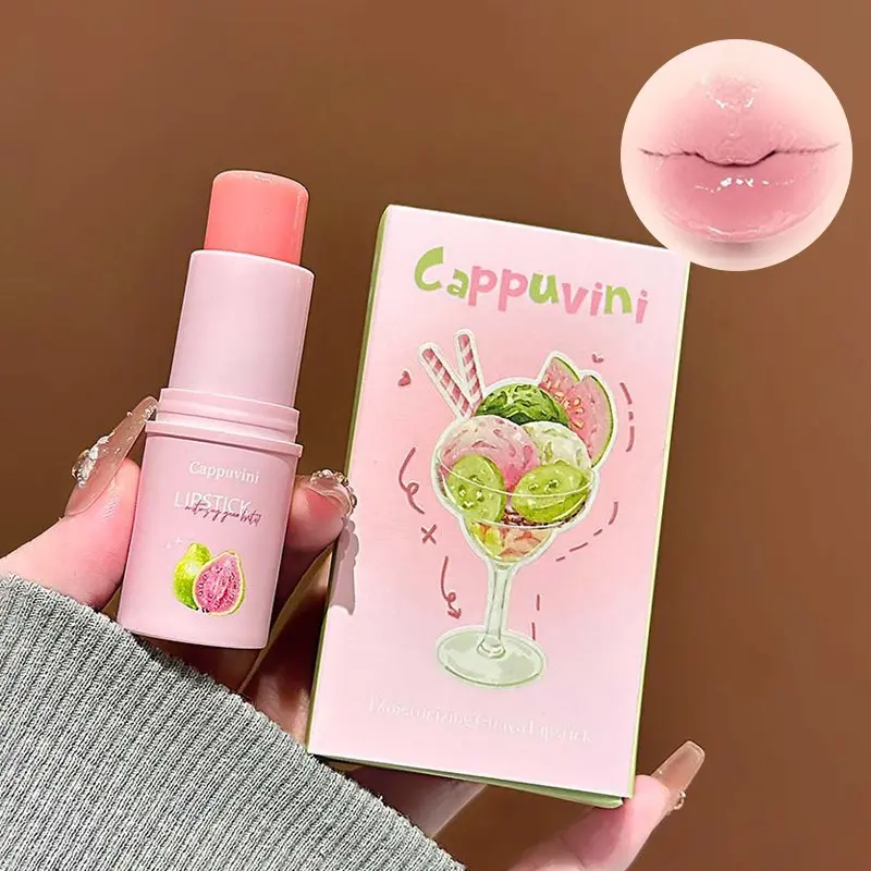 Ice Transparent Moisturizing Pomegranate Lipstick Hydrating Lip Balm Moisturizing Lip Balms Beeswax for Dry Cracked Lips Long-Lasting Plumping Formula Lip Plumper Hydrating Lip Care Labial