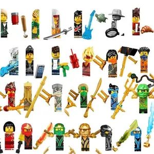 Cartoon TV Ninja Toy Jay Lloyd Kai Zane Nya Cole Harumi Building Blocks Anime Toys Bricks Model Child Birthday Gifts Party Favor