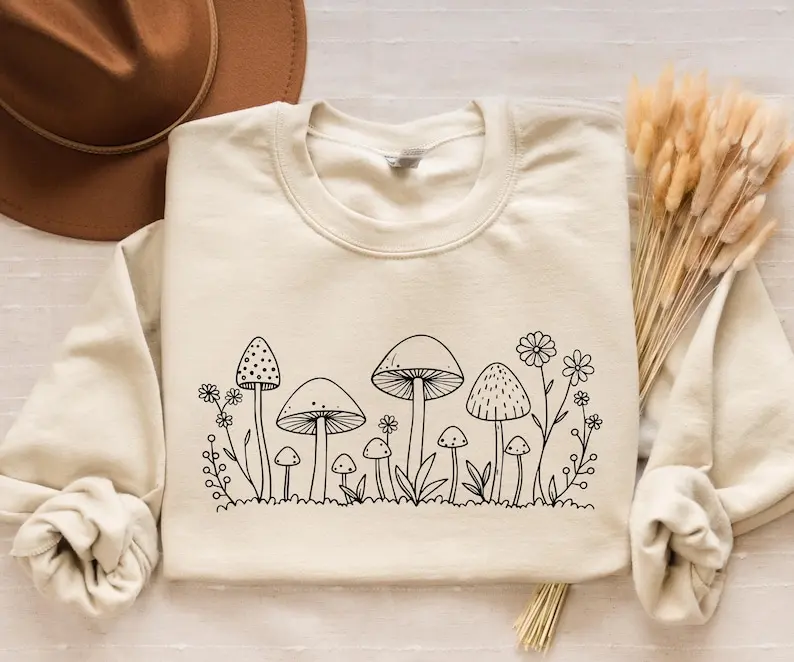 Wildflowers Sweatshirt, Flower Crewneck Sweatshirt, Floral Sweatshirt For Women, Flower Lover Sweatshirt, Flowers Hoodie, Women Gift