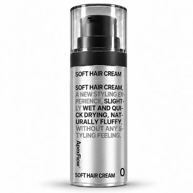 ApexFlow Hair Styling Clay Cream for Adults, Lightweight Volumizing Smooth Cream for Fine Thin Wavy Hair, Bottle-Packaged Frizz Free Styling Formula with Texture, Root Lift & Non-Sticky Fullness, Voluminous Hair