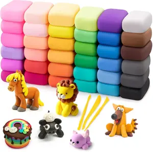 Air Dry Clay 36 Modeling Clay for Kids, DIY Molding Magic Clay, Toy Gifts for Age 3+ Years Old Boys Girls Kids