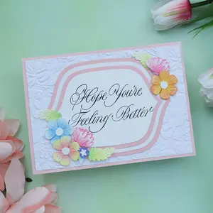 Copperplate Hope You're Feeling Better BetterPress Plate by Paul Antonio