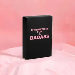53 Badass Daily Affirmation Cards – Motivational Self-Care Gift for Women, Best Friends, Coworkers, Daily Motivational and Inspirational Cards Affirmation Box