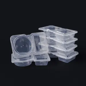 20-Pack Clear PP Sauce Containers with Lids - Leakproof 2-Compartment Snack Boxes, BPA-Free for Lunch Prep, Travel, Office & School (Reusable Food Storage) Ideal for On-the-Go Mini Sauce Boxes & Snack Prep Containers for Kids and Adults  salon  blow  dry