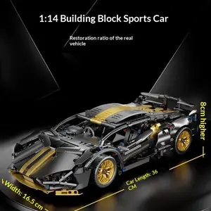 Gold Lamborghini 2026 New Building Block Racing Car Model Precision Gift, Collectible Toy, Perfect Present for Car Enthusiasts