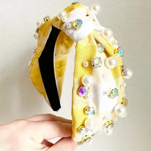 Yellow Gingham Headband