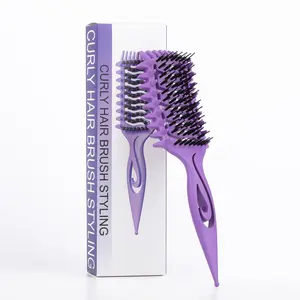 Multicolor Curling Styling Comb, Curl Brush for Detangling, Shaping, and Creating Curly Hairstyles, Breathable Candy Comb for Dry Wet Hair, Women Girls