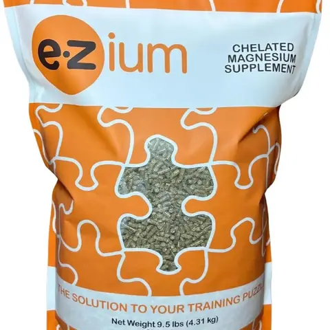 EZium Chelated Magnesium Equine Supplement for Horses – 9.5 lb Resealable Bag (30-Day Supply) – Supports Muscle Function, Focus, Behavior & Calming