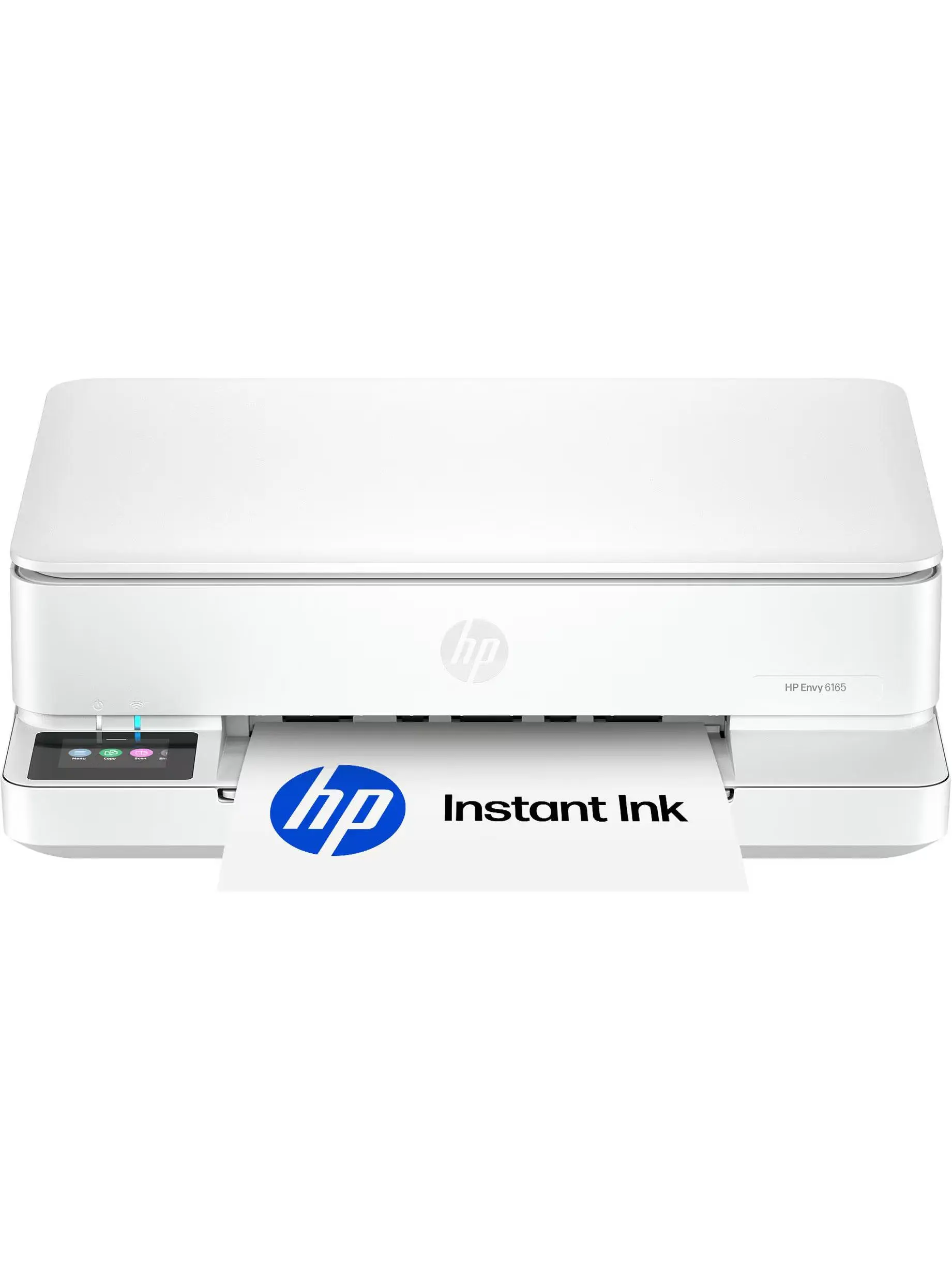 HP - Envy 6165 Wireless AI-Enabled All-in-One Inkjet Printer with 6 months of Instant Ink - White