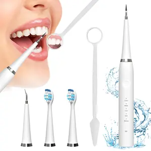 Plaque/Tartar Remover for Teeth, 5 Modes Rechargeable Teeth Cleaning Kit with Dental Tools, Smart Power Off| Ipx7 Waterproof, Pet Safe Use Removable Adjustable, mothersdaygift