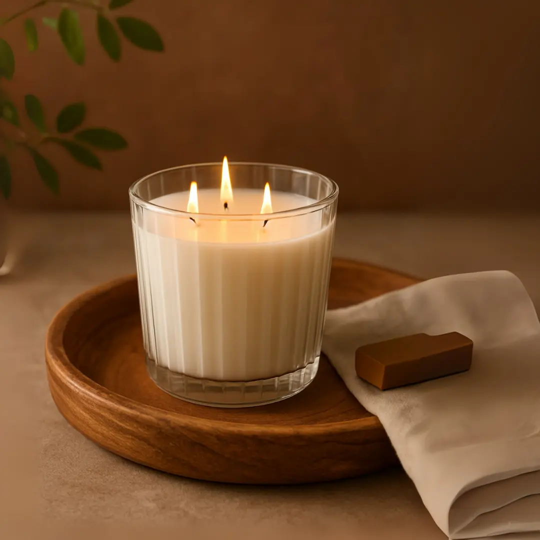 NEST New York Candle, Bamboo Scented 3-Wick Candle 21.2 oz, Luxury Home Fragrance, Long Burn, Elegant Glass Jar, Perfect Gift