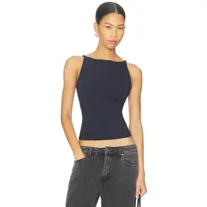 Free People Round Two Cami in Black